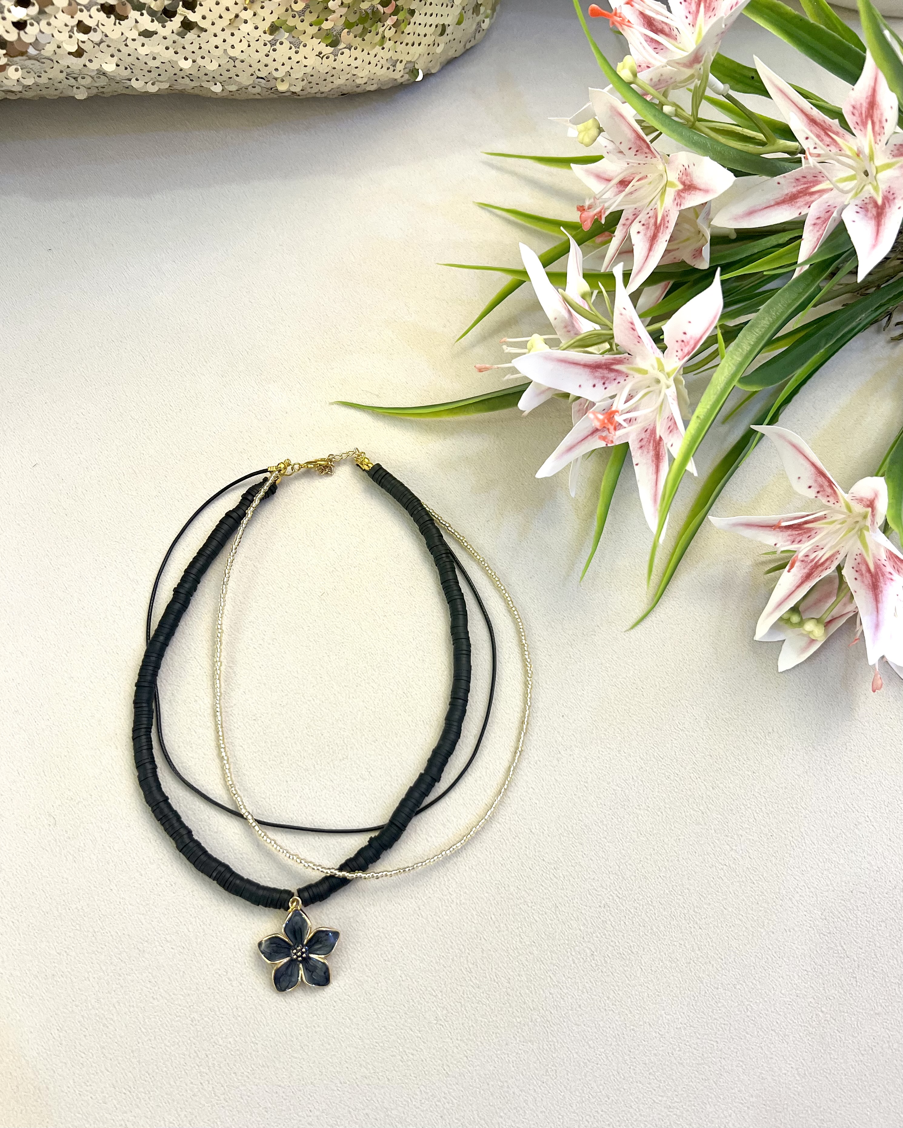 گردنبند سه تایی گلد🥂