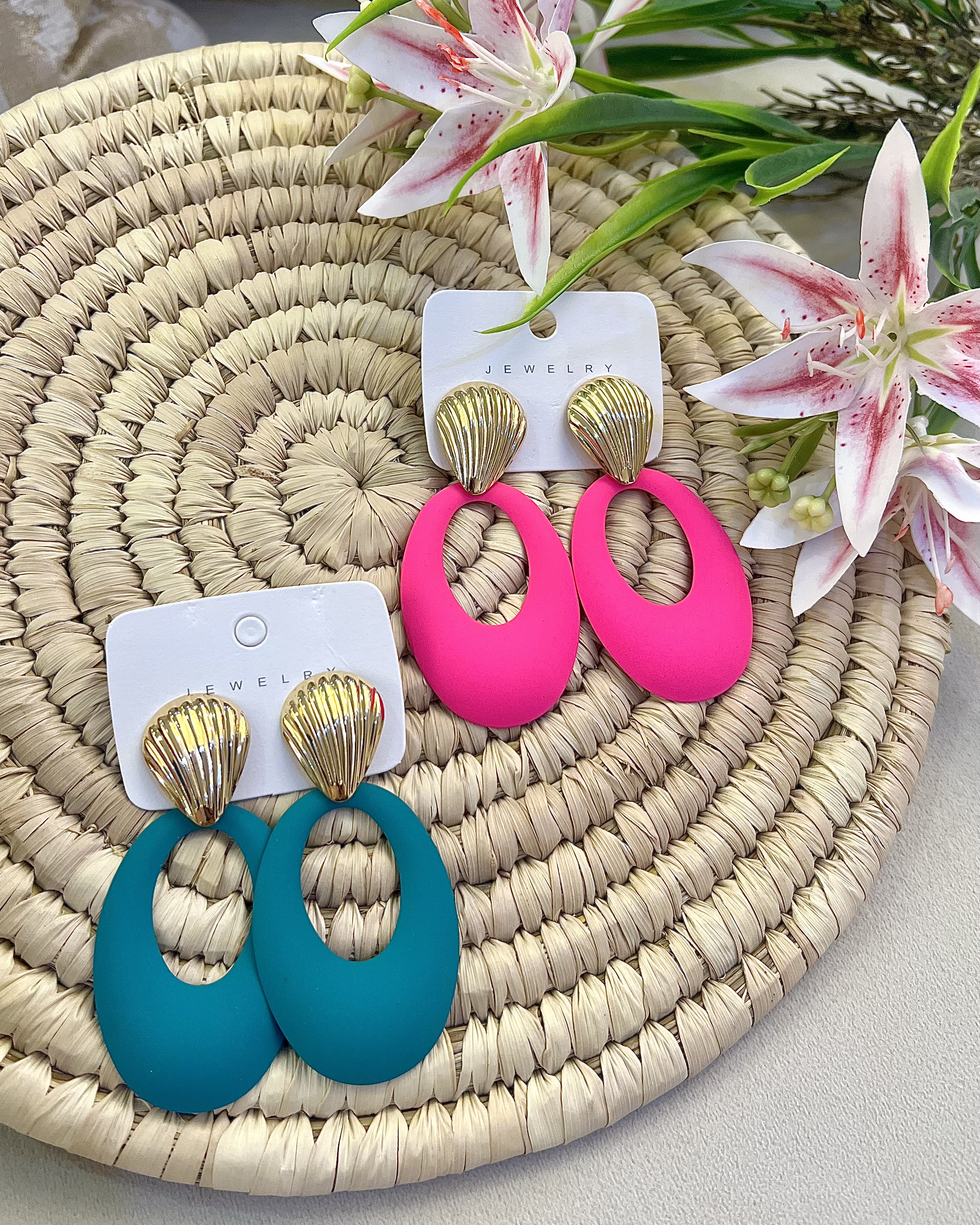 گوشواره صدف گلد💖