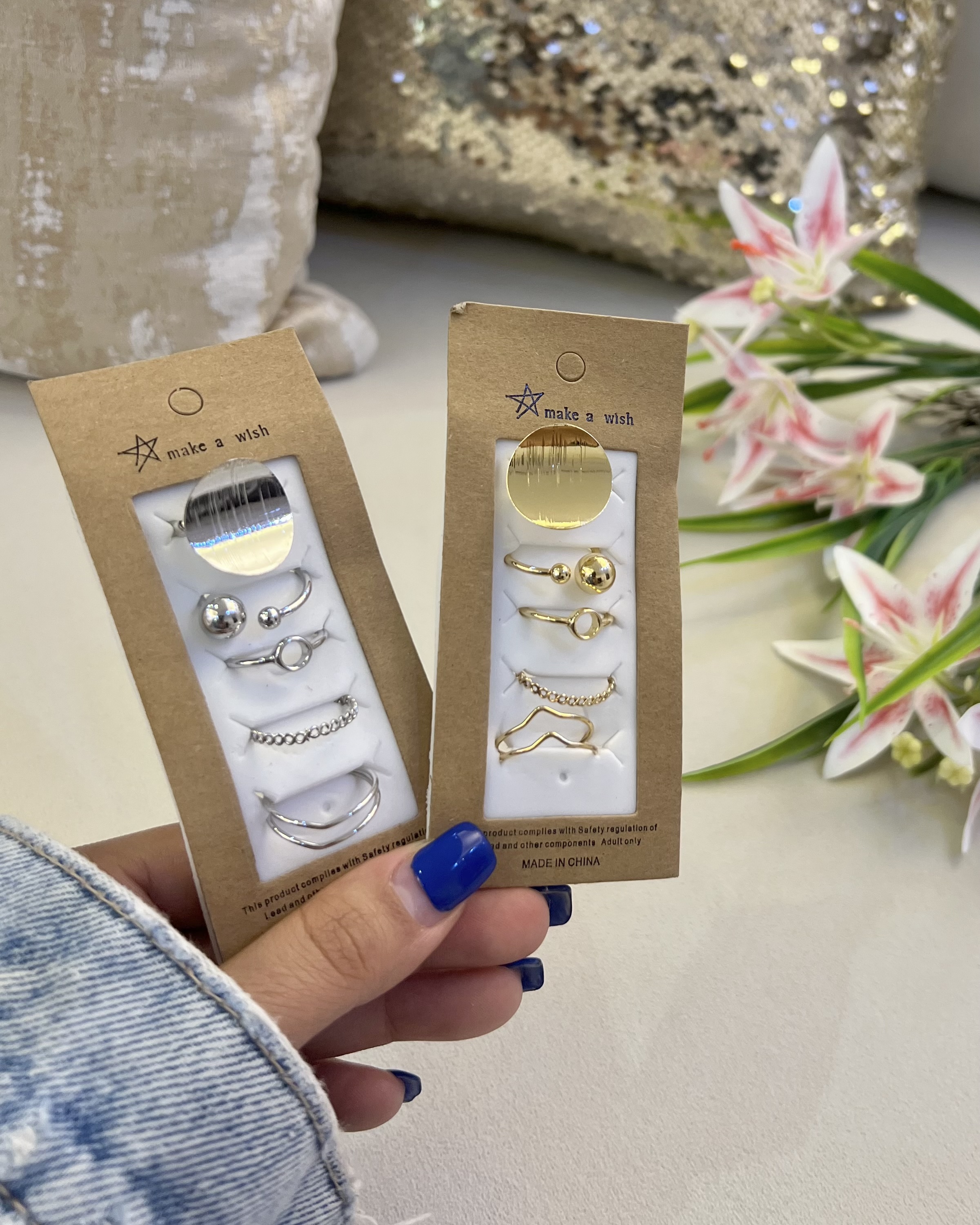 پک ۵ تایی انگشتر گرد