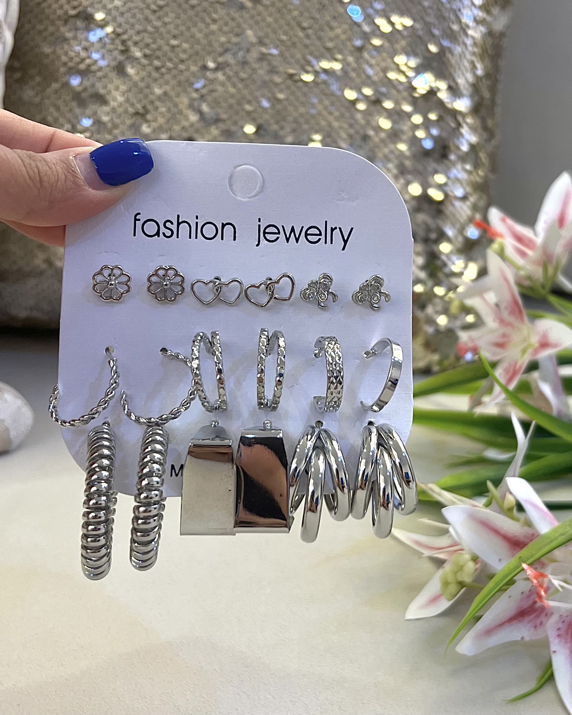 پک ۹ عددی گوشواره مربع🍰